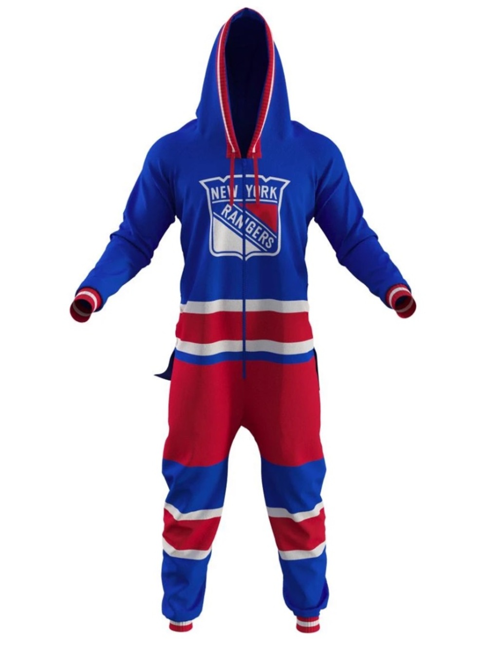 Hockey Sockey New York Rangers NHL Fleece Onesie Youth Large